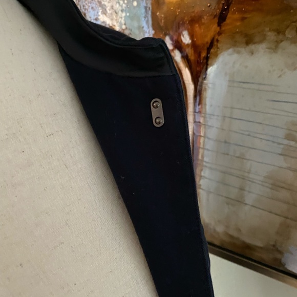 Vintage Classic Ralph Lauren leather Indigo navy blue blazer jacket size 14 EC - Picture 11 of 14